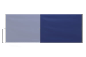 Side awning 180 x 400 cm blue