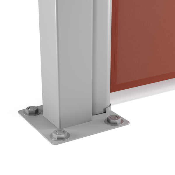 Side awning 180 x 400 cm brown
