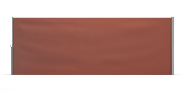 Side awning 180 x 400 cm brown
