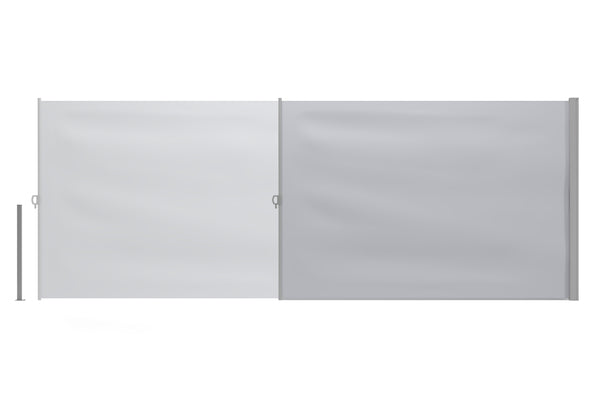 Side awning 180 x 400 cm gray