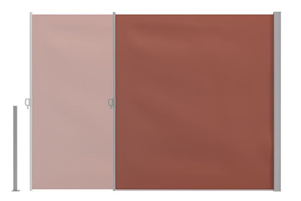 Side awning, brown (200 x 300cm)
