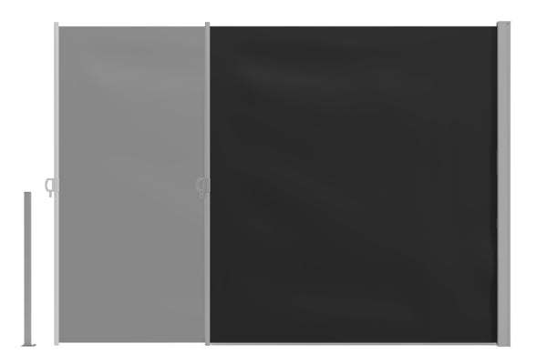 Side awning, black (200 x 300cm)