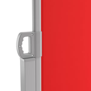 Side awning 200 x 400 cm red