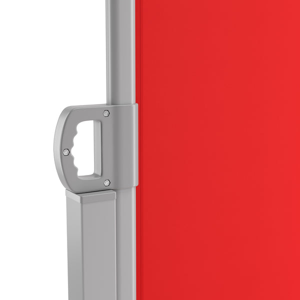 Side awning 200 x 400 cm red