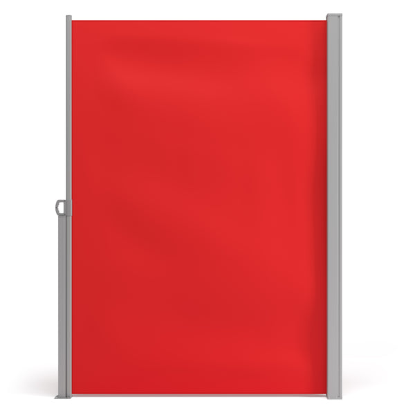Side awning 200 x 400 cm red