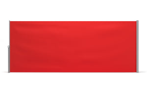 Side awning 200 x 400 cm red