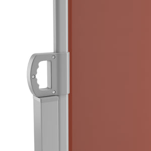 Side awning 200 x 400 cm brown