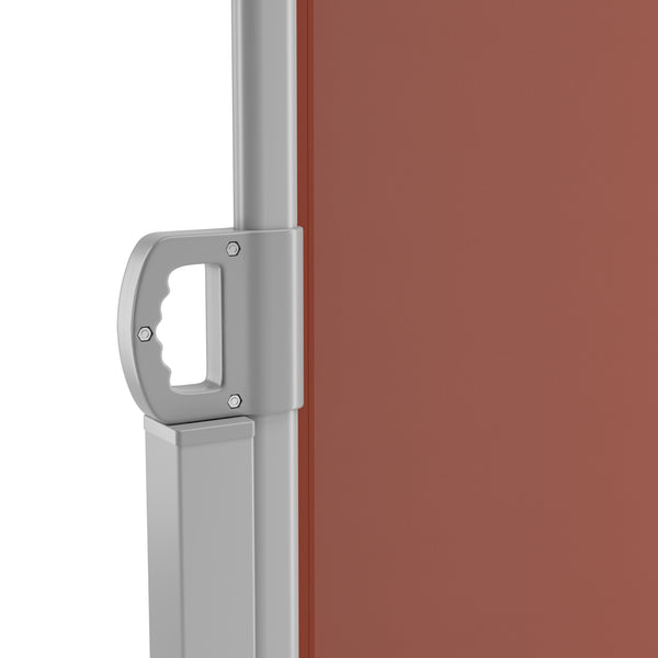 Side awning 200 x 400 cm brown