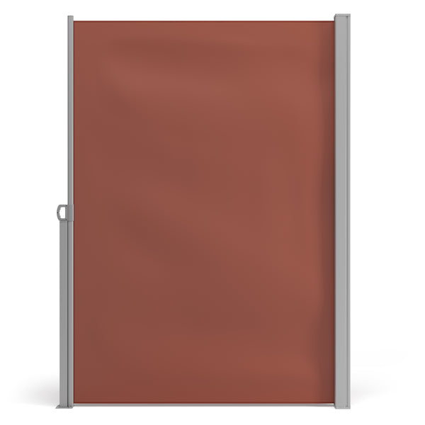 Side awning 200 x 400 cm brown
