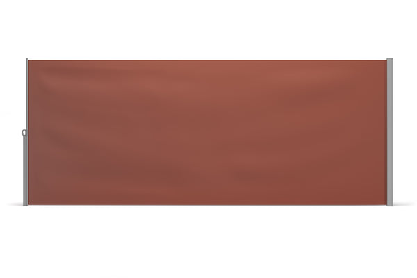 Side awning 200 x 400 cm brown