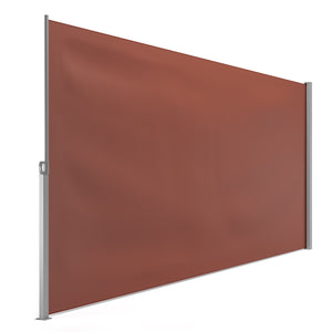 Side awning 200 x 400 cm brown