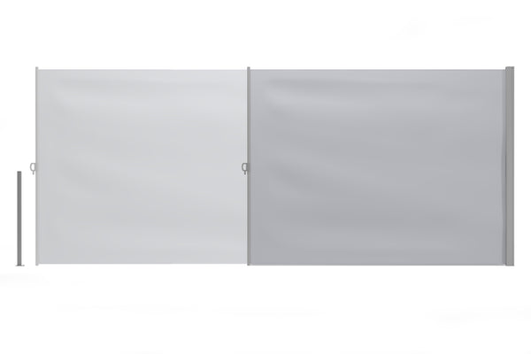 Side awning 200 x 400 cm gray