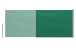 Side awning 200 x 400 cm green