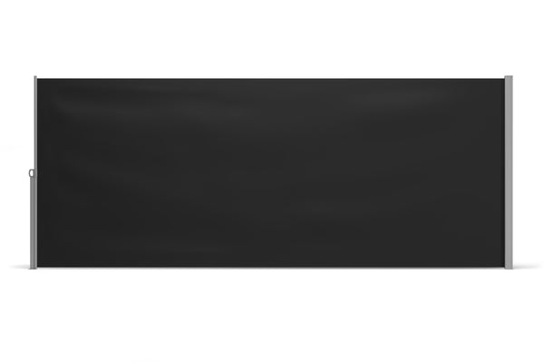 Side awning 200 x 400 cm black