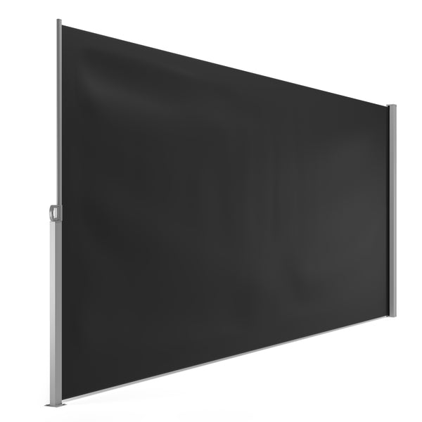 Side awning 200 x 400 cm black