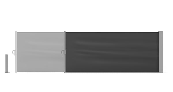 Side awning 80 x 300 cm anthracite