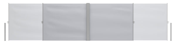 Double-sided awning 180 x 600 cm grey