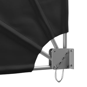 Side awning, fan-shaped, 140 x 140 cm, anthracite