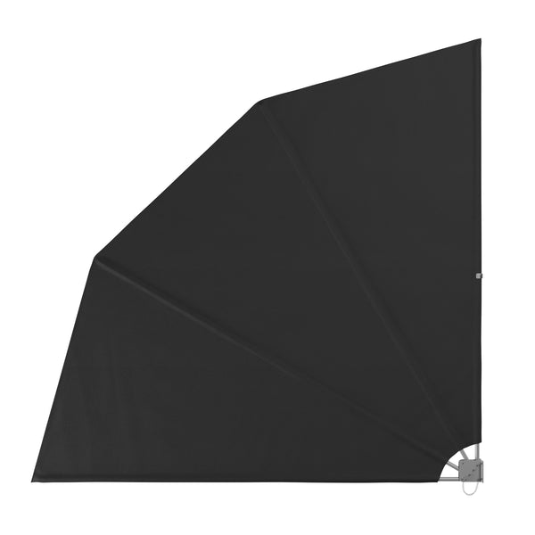 Side awning, fan-shaped, 140 x 140 cm, anthracite