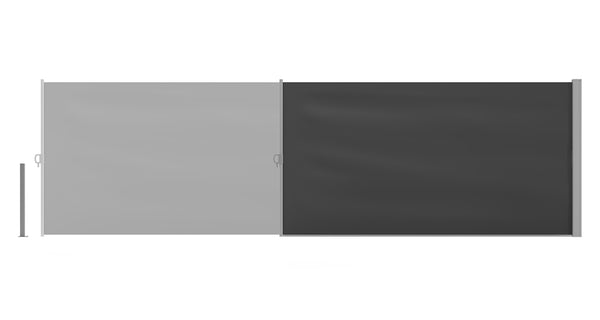 Seitenmarkise 140 x 500 cm anthrazit