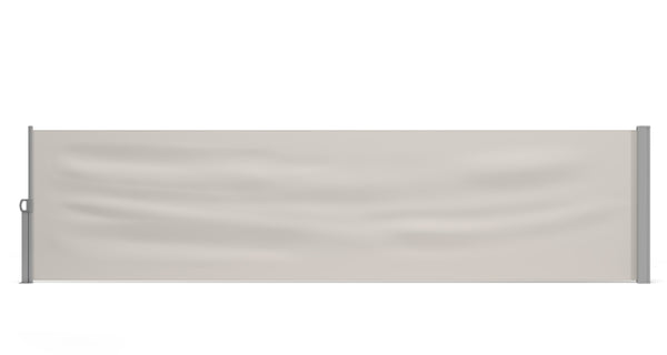 Side awning 100 x 400 cm beige