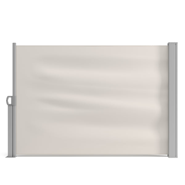 Side awning 100 x 400 cm beige