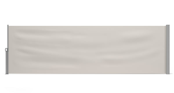 Side awning 120 x 400 cm beige