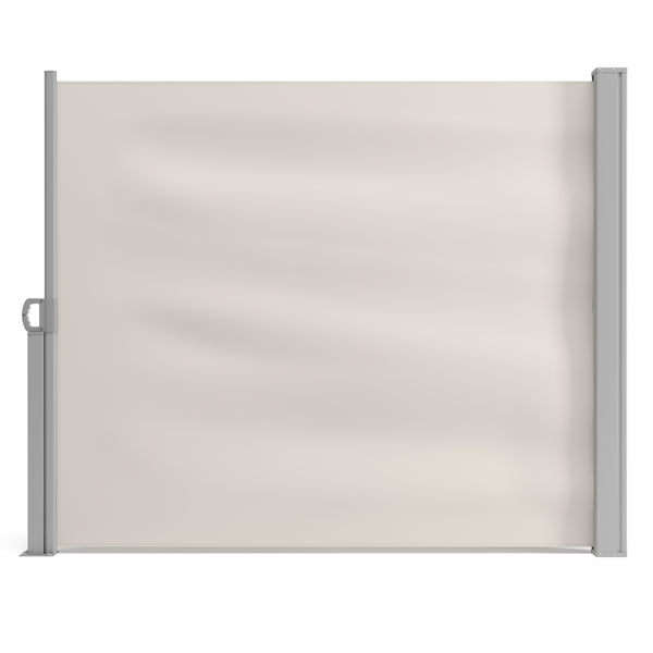 Side awning 120 x 400 cm beige