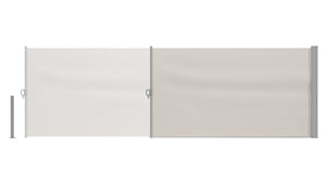 Side awning 120 x 400 cm beige