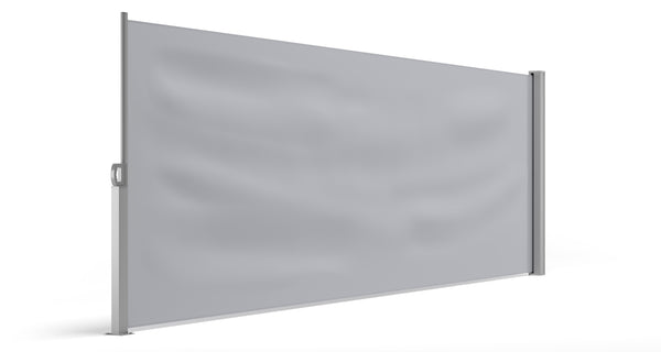 Side awning 120 x 400 cm gray