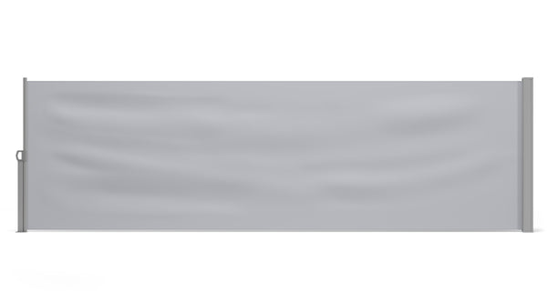 Side awning 120 x 400 cm gray