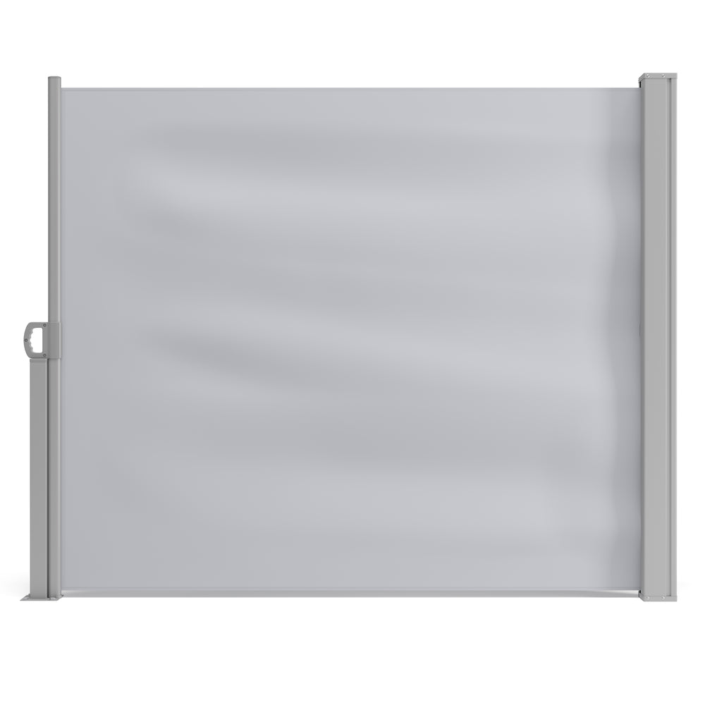 Seitenmarkise 120 x 400 cm grau