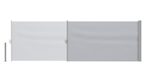 Side awning 120 x 400 cm gray