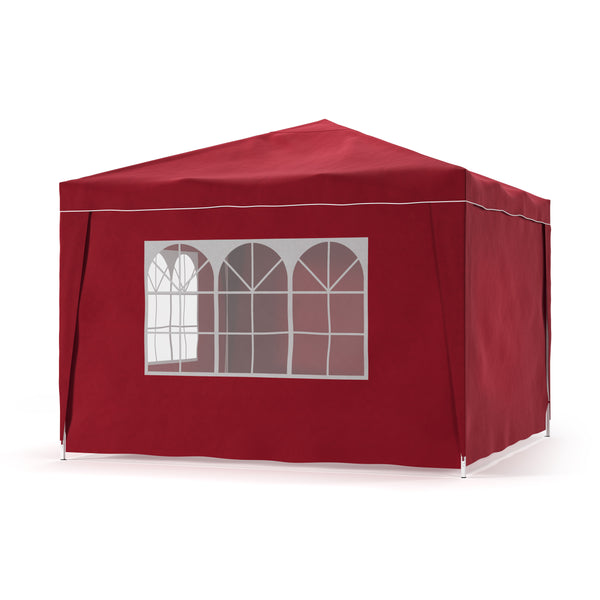 Seitenwände für Faltpavillon MELODY rot 4 Stk.