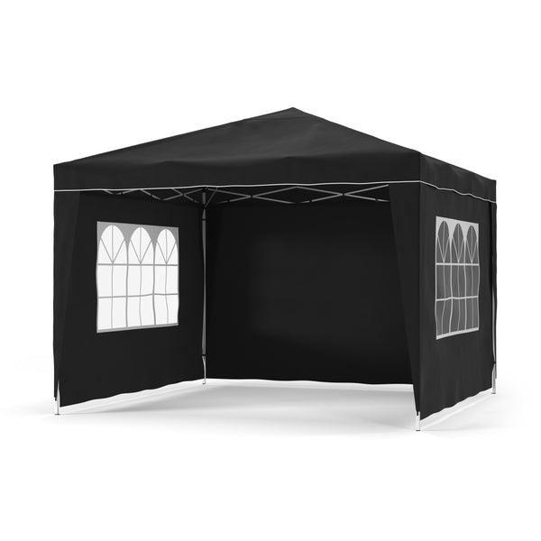 Seitenwände für 3 x 3 m Partyzelt schwarz 4 Stk