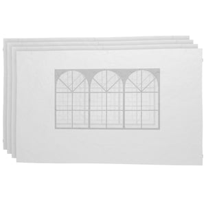 4 Seitenwände, Pavillon 3x3m, weiss