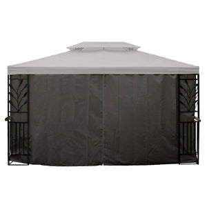 Seitenwände Gartenpavillon LAVEN 4 x 3 m anthrazit