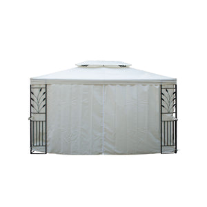 Side panels for gazebo, beige, 4 pieces