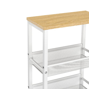 Servierwagen TARIN mit 4 Ablagen weiss