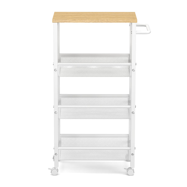 Servierwagen TARIN mit 4 Ablagen weiss