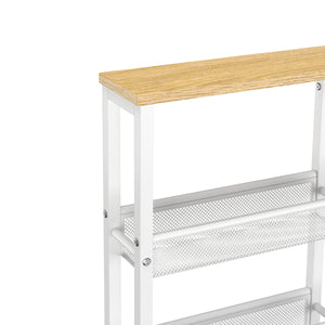 Servierwagen TARIN mit 5 Ablagen weiss