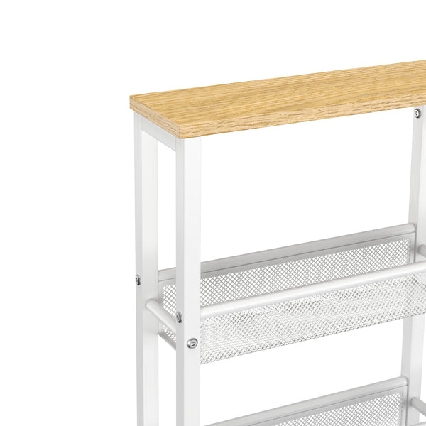 Servierwagen TARIN mit 5 Ablagen weiss
