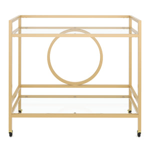 Servierwagen Glas TYRO gold