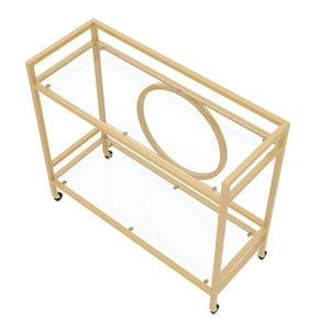 Servierwagen Glas TYRO gold