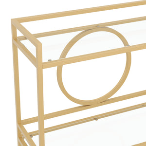 Servierwagen Glas TYRO gold