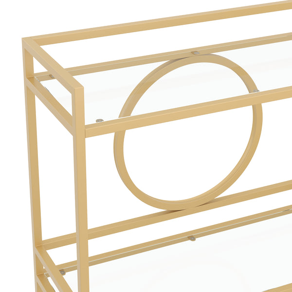 Servierwagen Glas TYRO gold