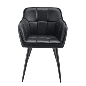Sessel Birmingham 79x56x54 cm Wildlederimitat Schwarz