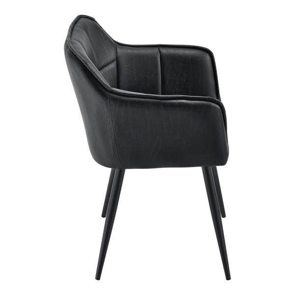 Sessel Birmingham 79x56x54 cm Wildlederimitat Schwarz