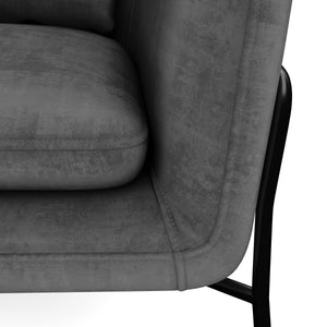 Sessel Samt CINDY anthrazit