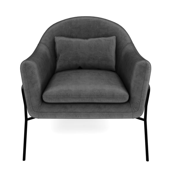 Sessel Samt CINDY anthrazit